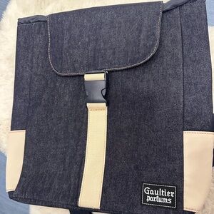 JEAN PAUL GAULTIER dark denim backpack